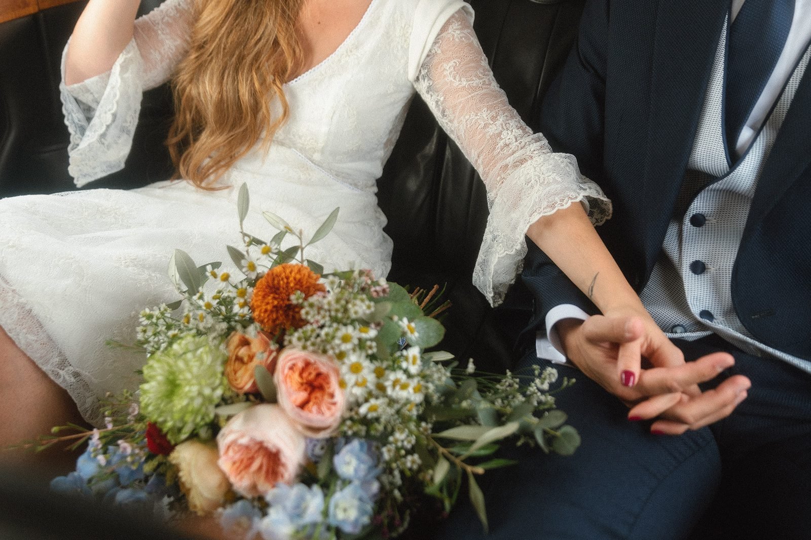 Vestido bohemio de novia
