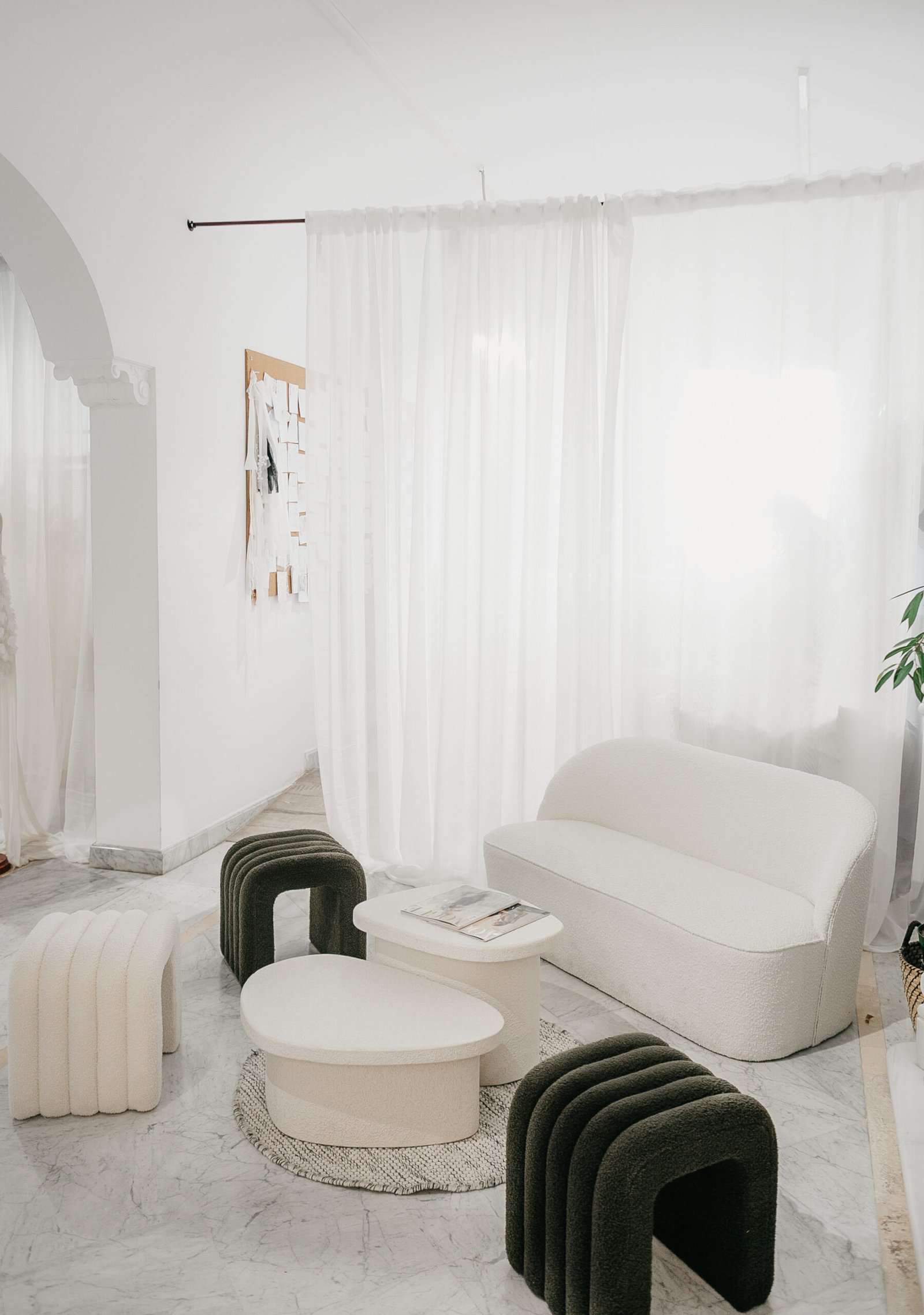 Zona de pruebas del atelier Natural Bride